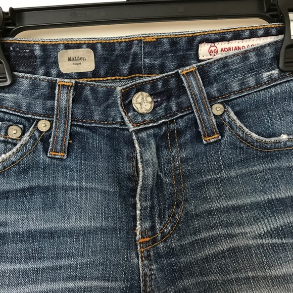 ADRIANO GOLDSCHMEID, MAIDEN CAPRI JEANS, SIZE 24. - Picture 3 of 4